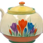 Clarice Cliff "Crocus" Globe Teapot