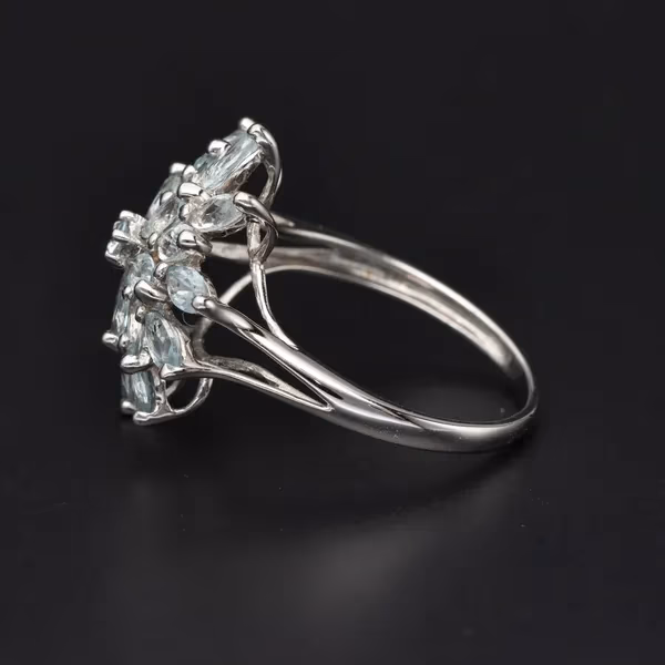 Gold Aquamarine Ring