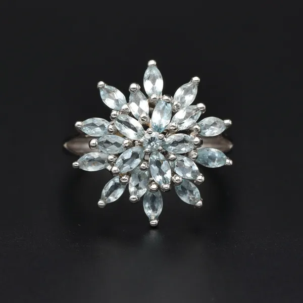 Gold Aquamarine Ring