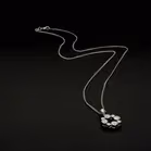 18ct White Gold Bubble Pendant