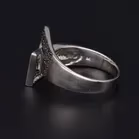 9k Gold Diamond Buckle Ring