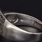 9k Gold Diamond Buckle Ring
