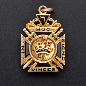 Antique 32nd Degree Grand Master Folding Jewel