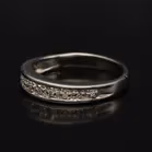 9ct White Gold Half Eternity Ring