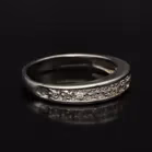 9ct White Gold Half Eternity Ring