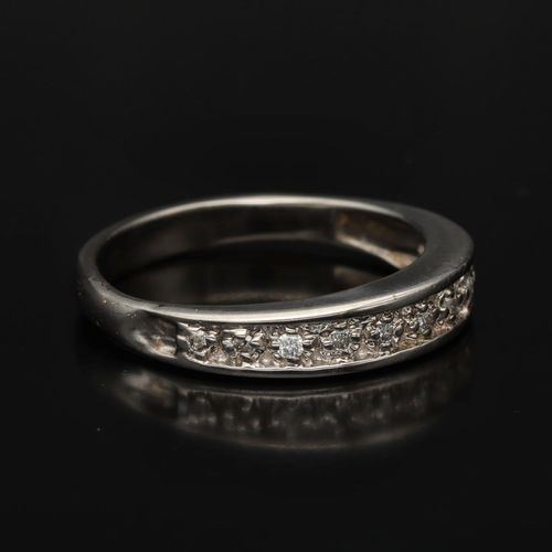 9ct White Gold Half Eternity Ring image-3