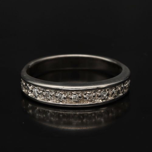 9ct White Gold Half Eternity Ring image-2