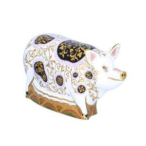 Limited Edition Royal Crown Derby Spotty Pig
