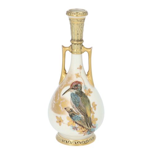 Royal Worcester Kingfisher Vase image-1