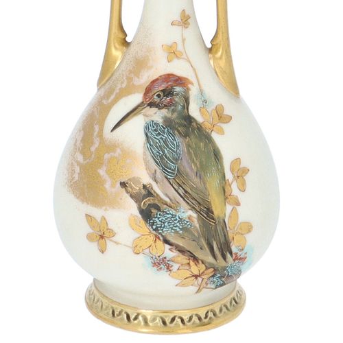 Royal Worcester Kingfisher Vase image-2
