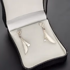 Vintage Lapponia Bellatrix Sterling Silver Earrings By Zoltan Popovits