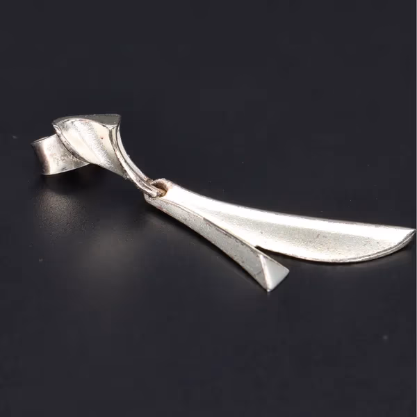 Vintage Lapponia Bellatrix Sterling Silver Earrings By Zoltan Popovits