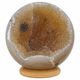 Agaat geode bol 55mm - 360° presentation