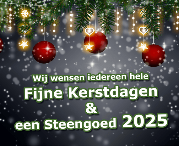 Wij wensen iedereen fijne kerstdagen & een steengoed 2025 | Edelstenen Webwinkel - Webshop Danielle Forrer