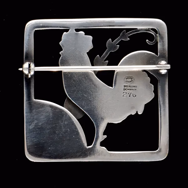 Georg Jensen Silver Cockerel Brooch