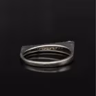 Graduated Gold Diamond line Ring.