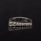 Graduated Gold Diamond line Ring.