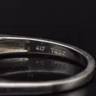 Graduated Gold Diamond line Ring.