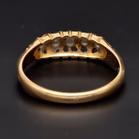 18ct Yellow Gold 5-Stone Diamond Boat Ring