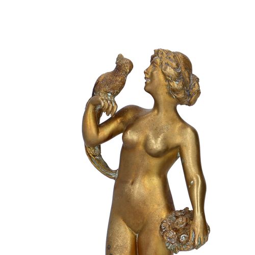 Bronze Girl With Parrot by Carnoi image-2
