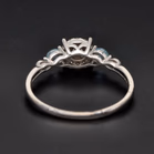 9ct Gold Diamond Topaz Ring