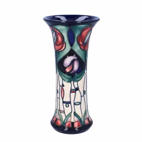 Moorcroft Waisted Vase Rose & Teardrop Design