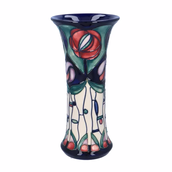 Moorcroft Waisted Vase Rose & Teardrop Design