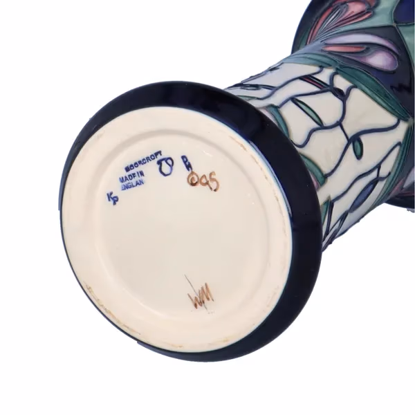 Moorcroft Waisted Vase Rose & Teardrop Design
