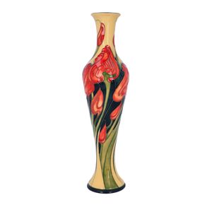 Signed Moorcroft Tall Vase by Emma Bossons