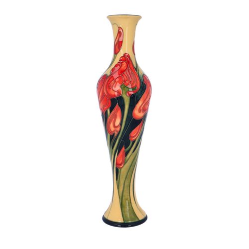 Signed Moorcroft Tall Vase by Emma Bossons image-1