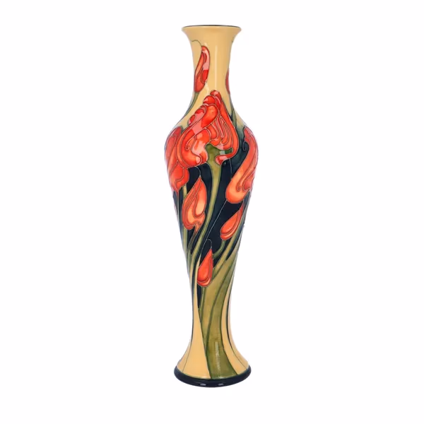 Signed Moorcroft Tall Vase by Emma Bossons