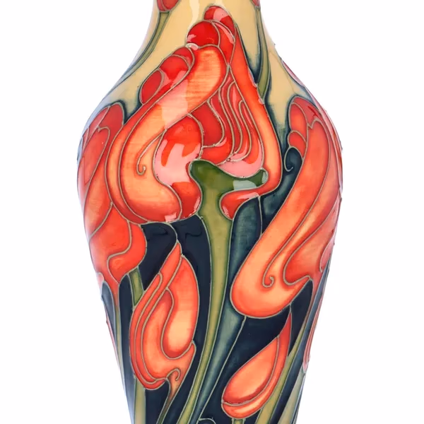 Signed Moorcroft Tall Vase by Emma Bossons