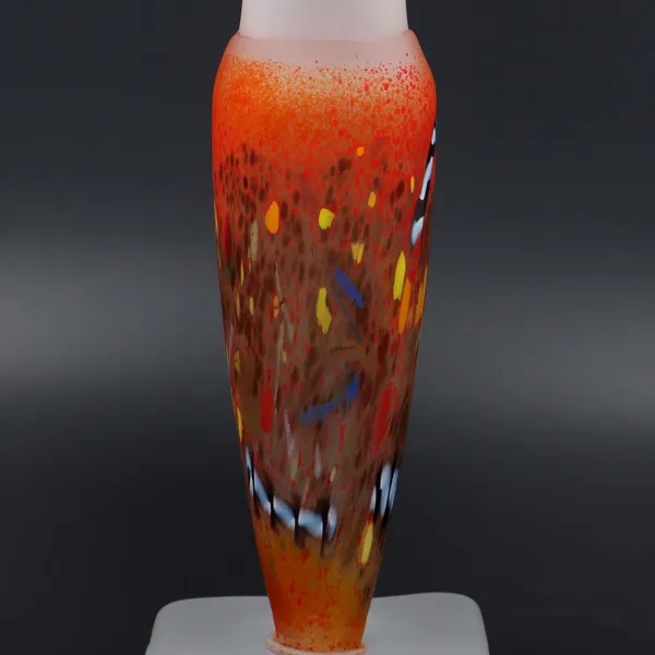 Afors Art Glass Sculptural Vase by Bertil Vallien