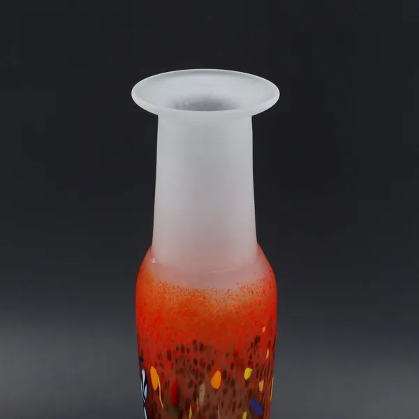 Afors Art Glass Sculptural Vase by Bertil Vallien