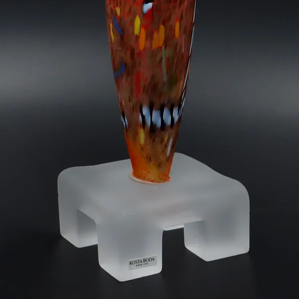 Afors Art Glass Sculptural Vase by Bertil Vallien