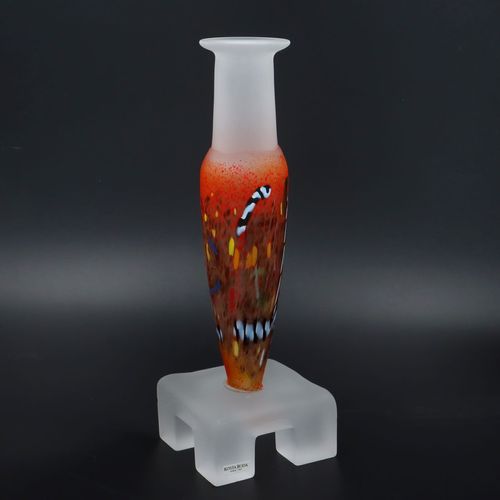 Afors Art Glass Sculptural Vase by Bertil Vallien image-1