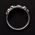18ct White Gold Diamond Boodle Ring