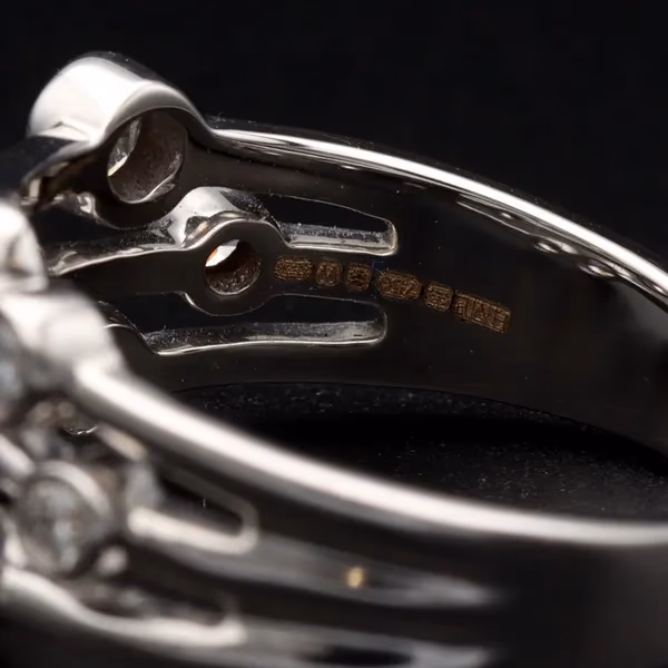 18ct White Gold Diamond Boodle Ring
