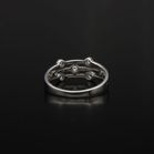 9ct Gold Diamond Bubble Ring