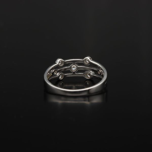 9ct Gold Diamond Bubble Ring