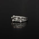 9ct Gold Diamond Bubble Ring