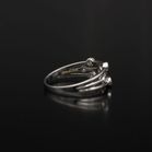 9ct Gold Diamond Bubble Ring