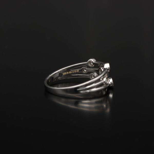 9ct Gold Diamond Bubble Ring