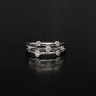 9ct Gold Diamond Bubble Ring