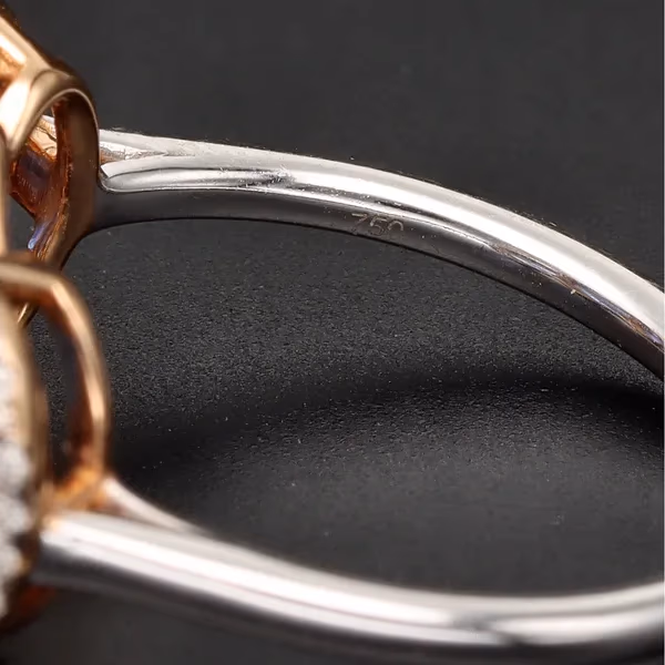 18ct White & Yellow Gold Sapphire & Diamond Three-Stone Ring