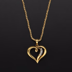 18ct Gold Dimaond Heart Pendant