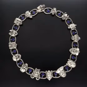 Rare Vintage Deluxe Face Necklace