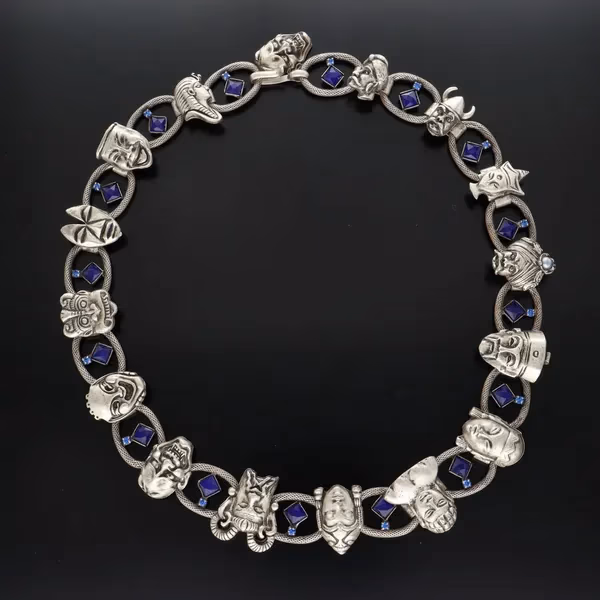 Rare Vintage Deluxe Face Necklace