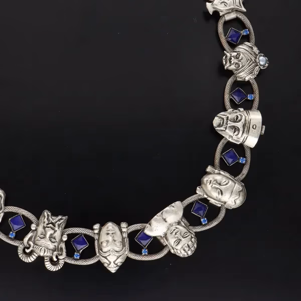 Rare Vintage Deluxe Face Necklace