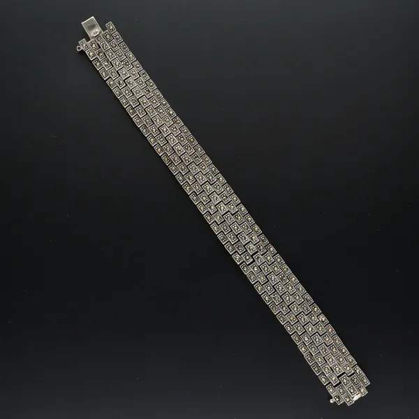 1930s-40s Silver & Marcasite Bracelet